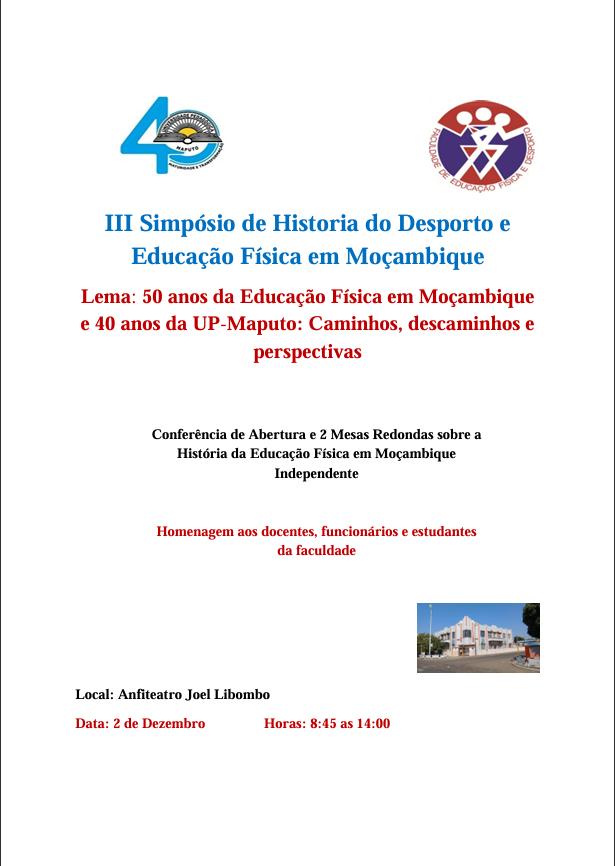 III Simpósio de História do Desporto e Educação Física em Moçambique